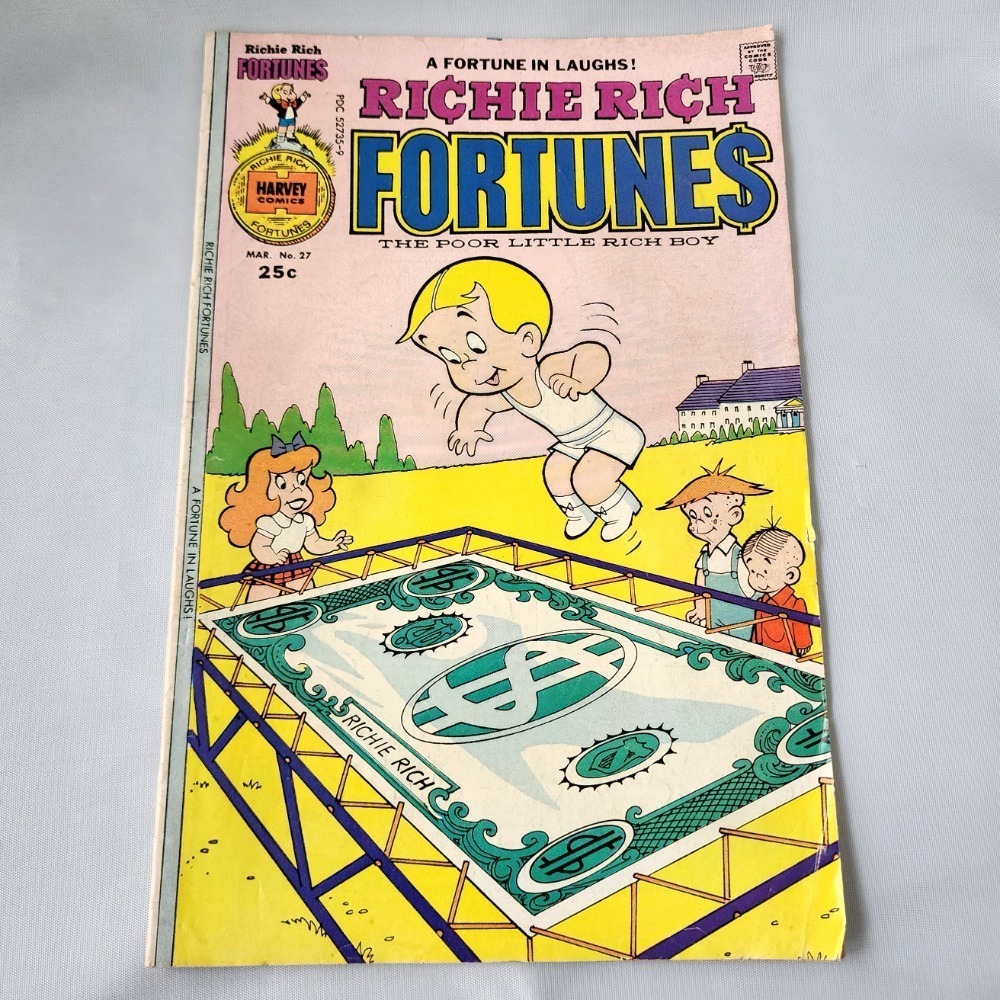 Richie‎ Rich Fortunes Comic Book Harvey Comics Vintage Collectible 1968 Silver